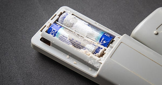 【電池全般Q&A】電池から液体や粉が!液漏れの原因と対処法について
