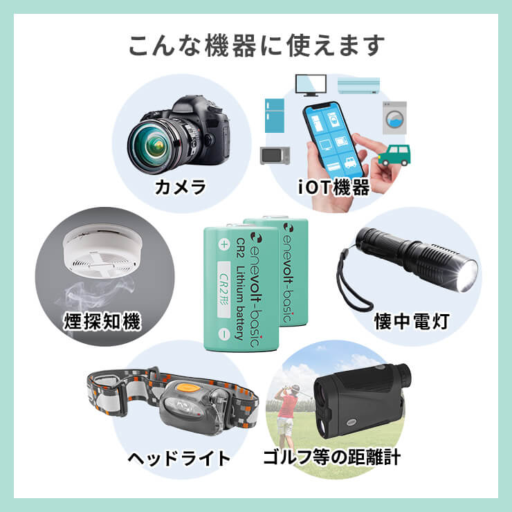 Lithium battery enevolt basic CR2 3V set of 2