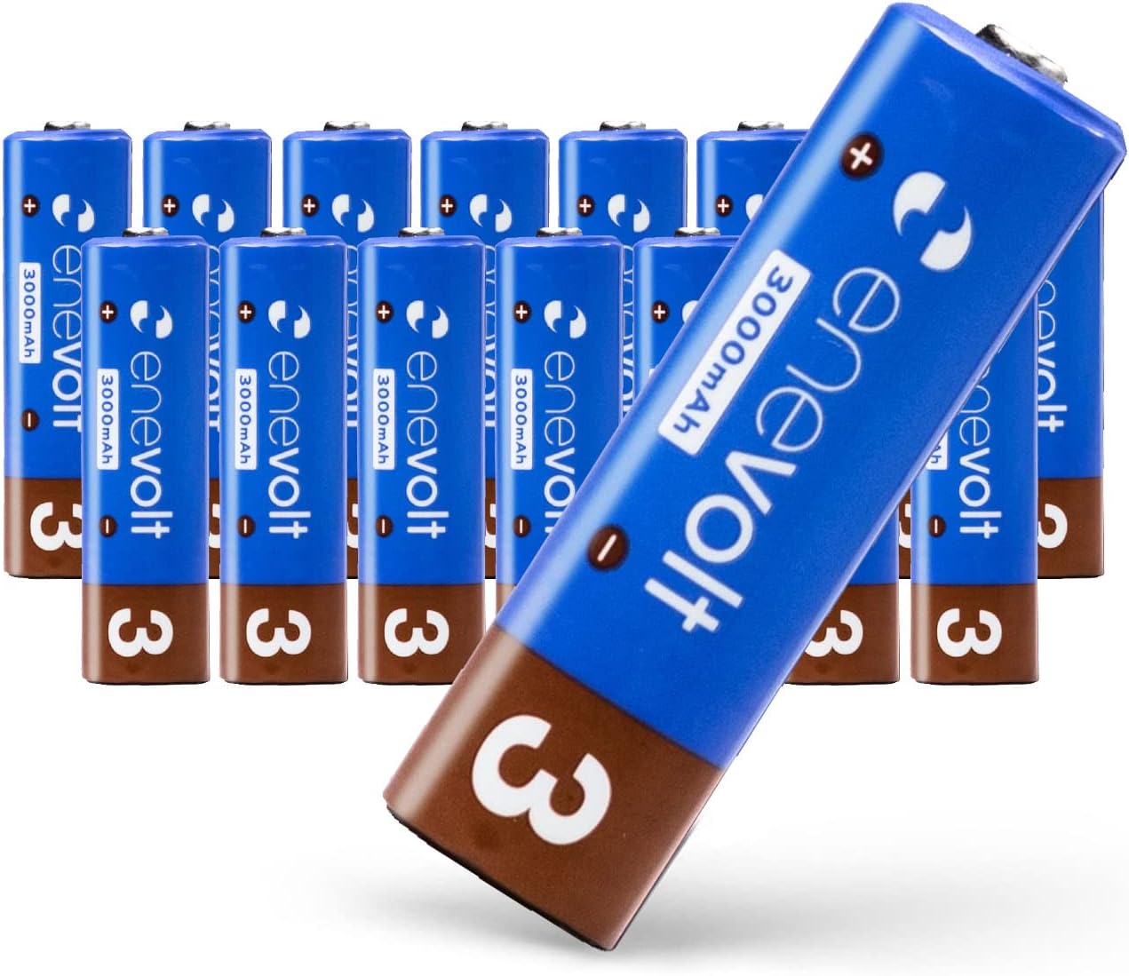 【送料無料】 ニッケル水素充電池 enevolt (エネボルト) 単3形 3000mAh 4本セット