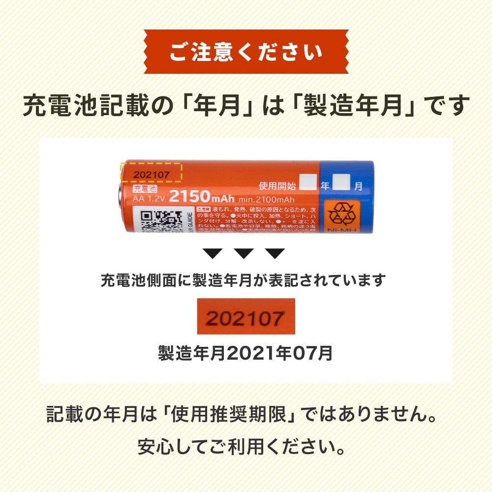 ニッケル水素充電池 enevolt (エネボルト) 単3形 2150mAh 8本 & USB充電器 単3形・単4形専用 4本用 セット