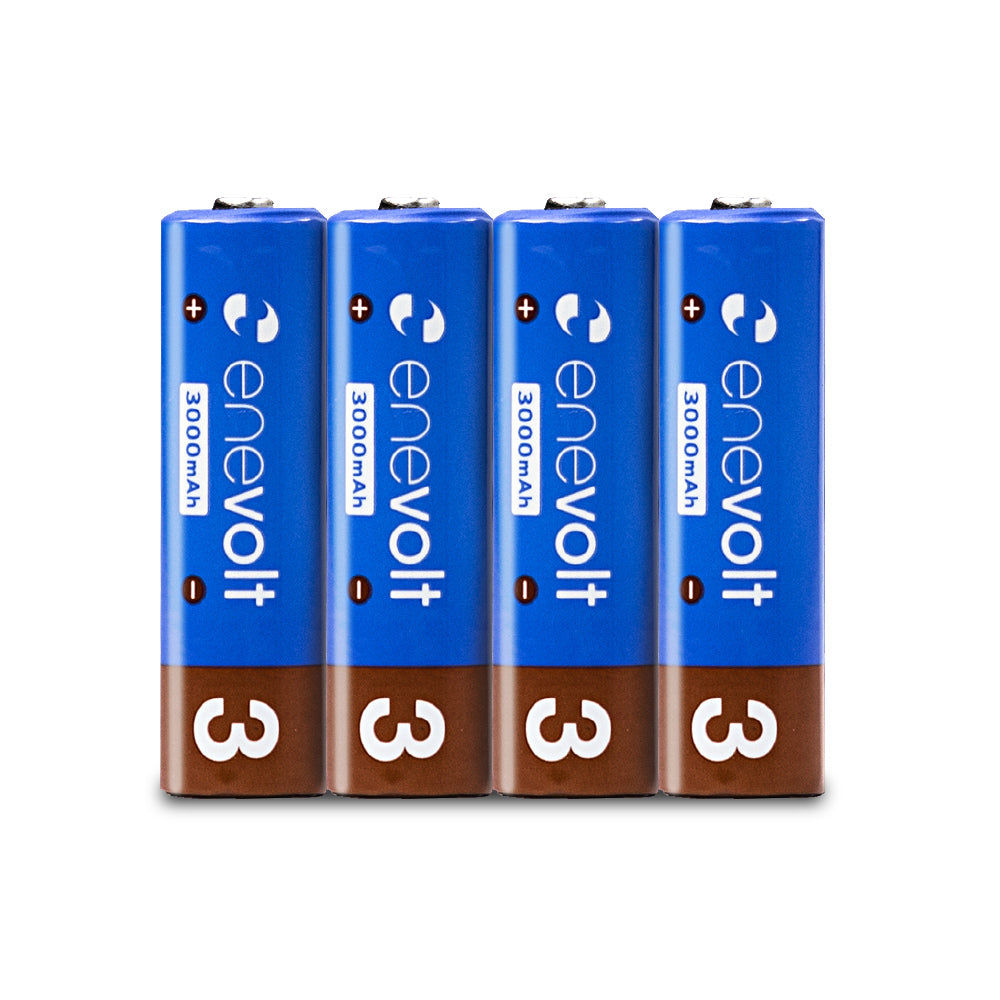 【送料無料】 ニッケル水素充電池 enevolt (エネボルト) 単3形 3000mAh 4本セット