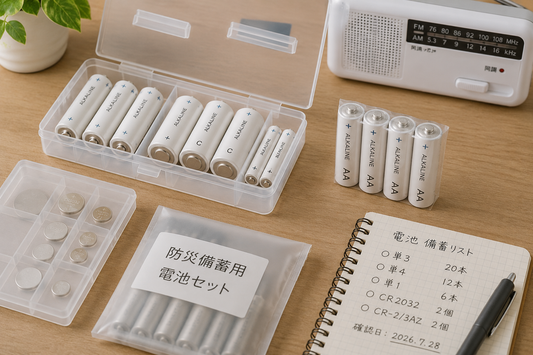 電池の保管方法 防災備蓄 電池ケース enevolt