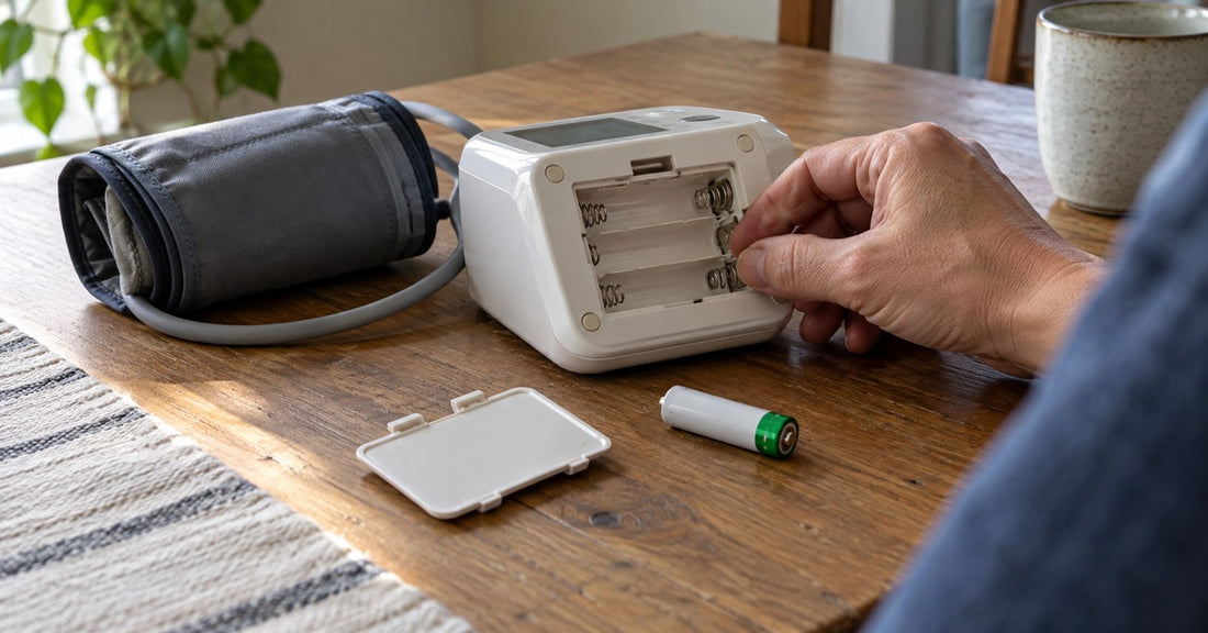 機器の電池室を確認する様子