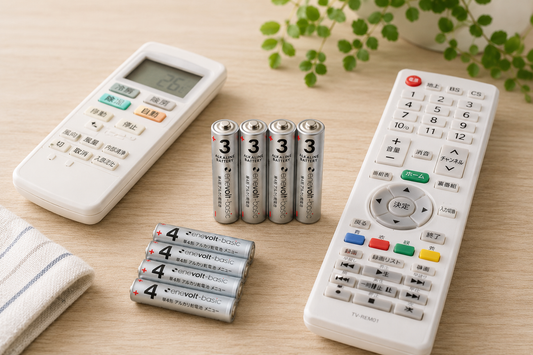 リモコン 電池交換 単3 単4 アルカリ enevolt