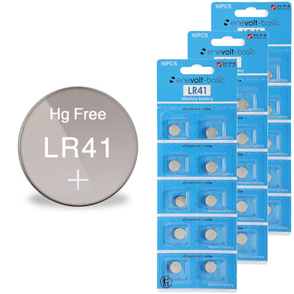【送料無料】 enevolt エネボルト ボタン電池 LR41 コイン電池