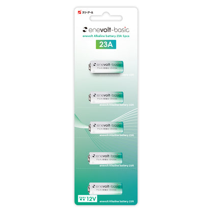 【予約販売中】enevolt エネボルト アルカリ電池 23A 5個セット