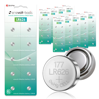 Set of 10 lithium coin batteries CR2032 &amp; 10 alkaline button batteries LR44 