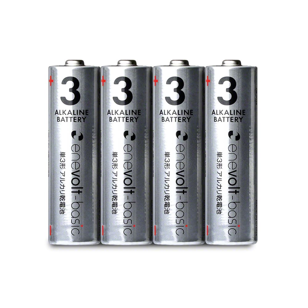 アルカリ乾電池 enevolt basic （エネボルト ベーシック） 単3形 4本セット