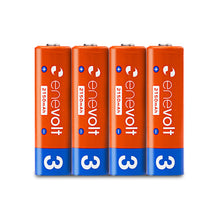 Load image into Gallery viewer, Nickel metal hydride rechargeable battery enevolt AA 2150mAh set of 4 
