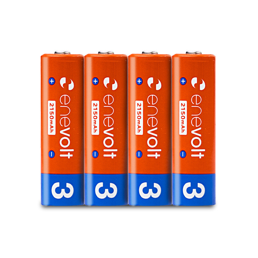 Nickel metal hydride rechargeable battery enevolt AA 2150mAh set of 4 